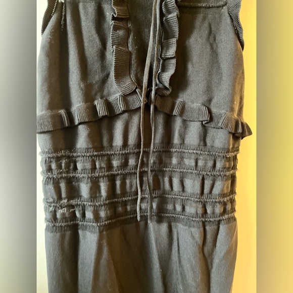 Knits For Love & Lemons - Ruffled Tiered Black Dress - Picture 9 of 9